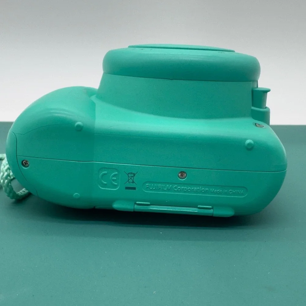 Fujifilm Instax Mini 8 Instant Film Camera Mint Aqua Tested Working Film Loaded